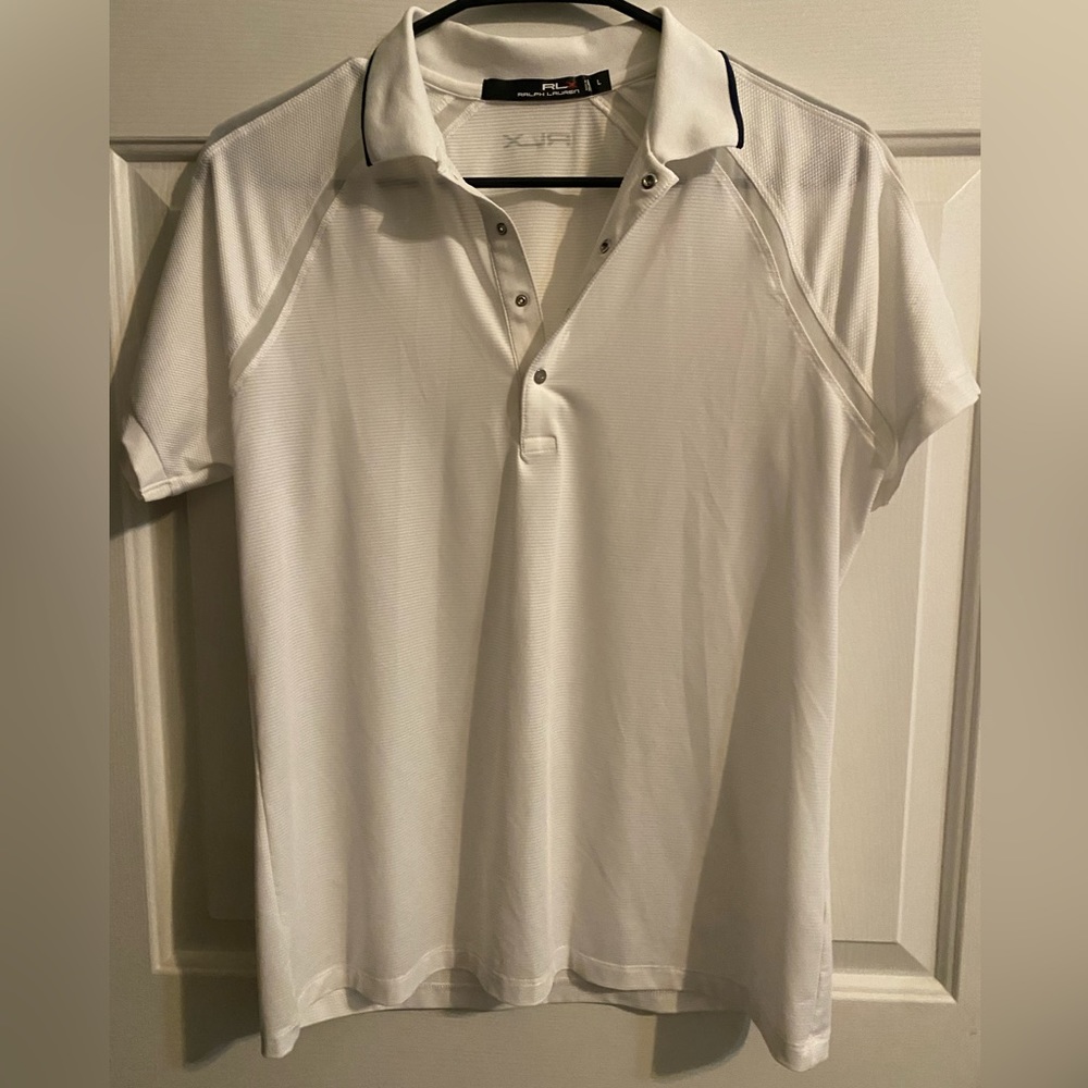 RLX Ralph Lauren women’s golf polo-size large in white